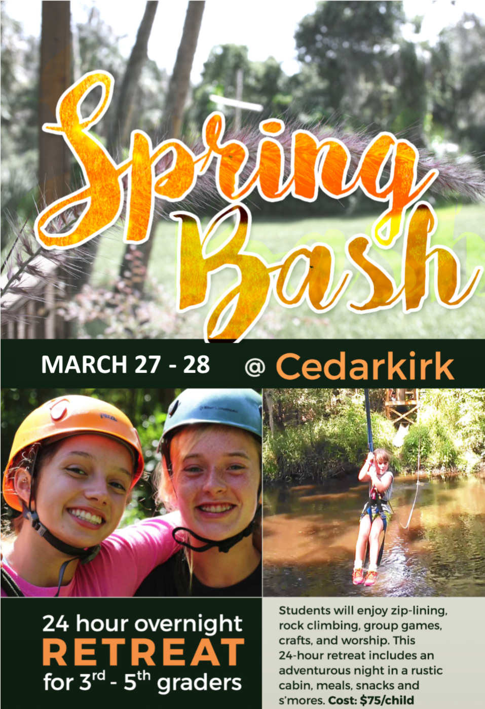 SPRING BASH for 3rd, 4th & 5th Grade